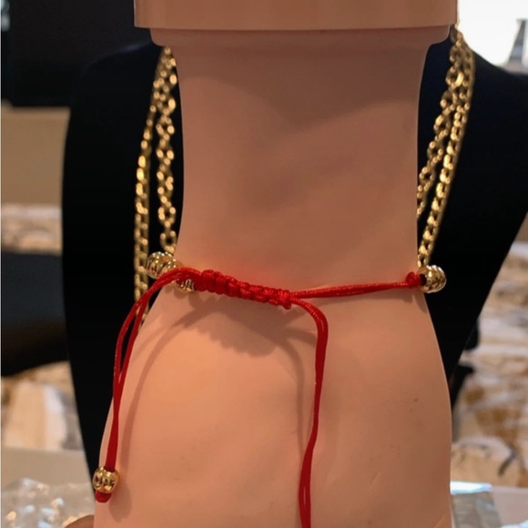 Gold Crown Bracelet with Red Accents - Picture 4 of 4